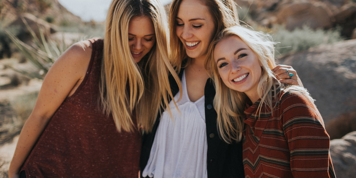 Girls having fun at home. Three young female friends, best friends,  laughing and posing for photos. People, friendship, lifestyle concept.  Stock Photo | Adobe Stock